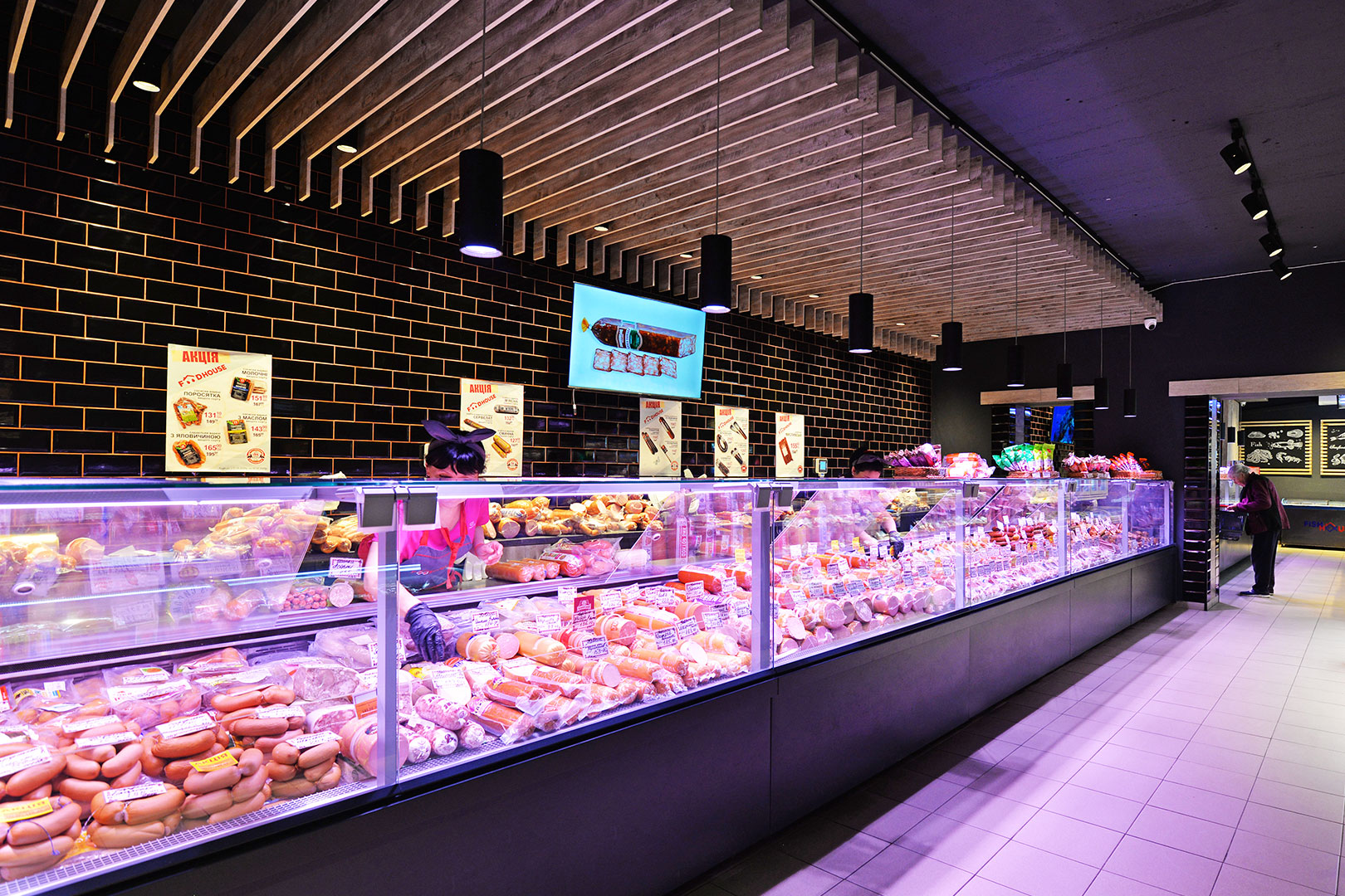 Refrigerated counters Missouri MC 120 deli PS 130-DBM, Food House supermarket, Ukraine Refrigerated counters Missouri MC 120 deli PS 130-DBM, Food House supermarket, Ukraine