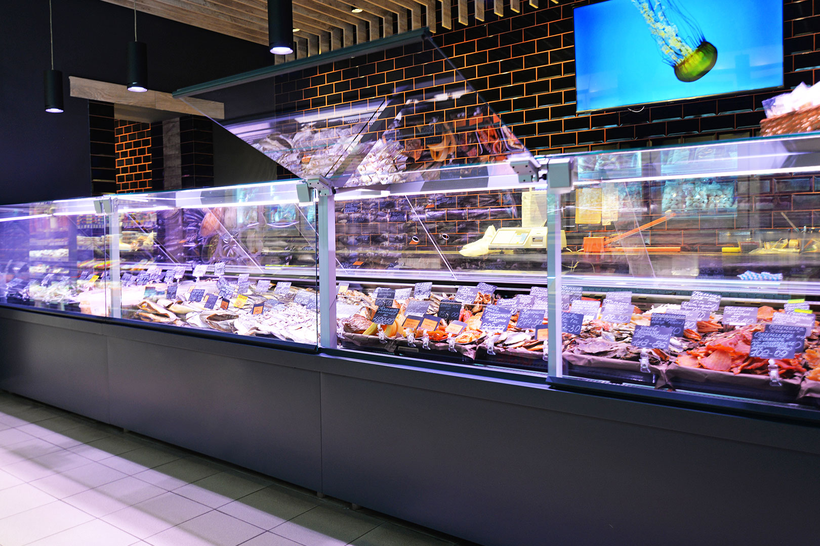 Refrigerated counters Missouri MC 120 deli PS 130-DBM, Food House supermarket, Ukraine Refrigerated counters Missouri MC 120 deli PS 130-DBM, Food House supermarket, Ukraine