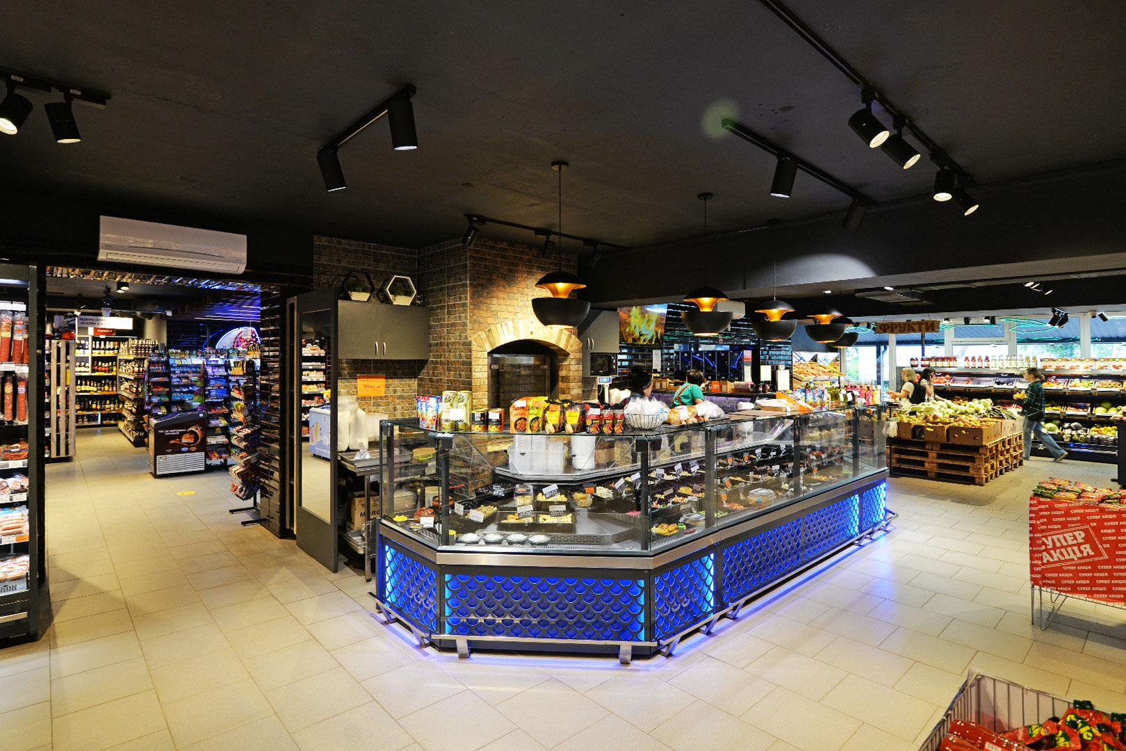 Refrigerated counters Missouri MC 120 deli PS 130-DBM, Food House supermarket, Ukraine Refrigerated counters Missouri MC 120 deli PS 130-DBM, Food House supermarket, Ukraine