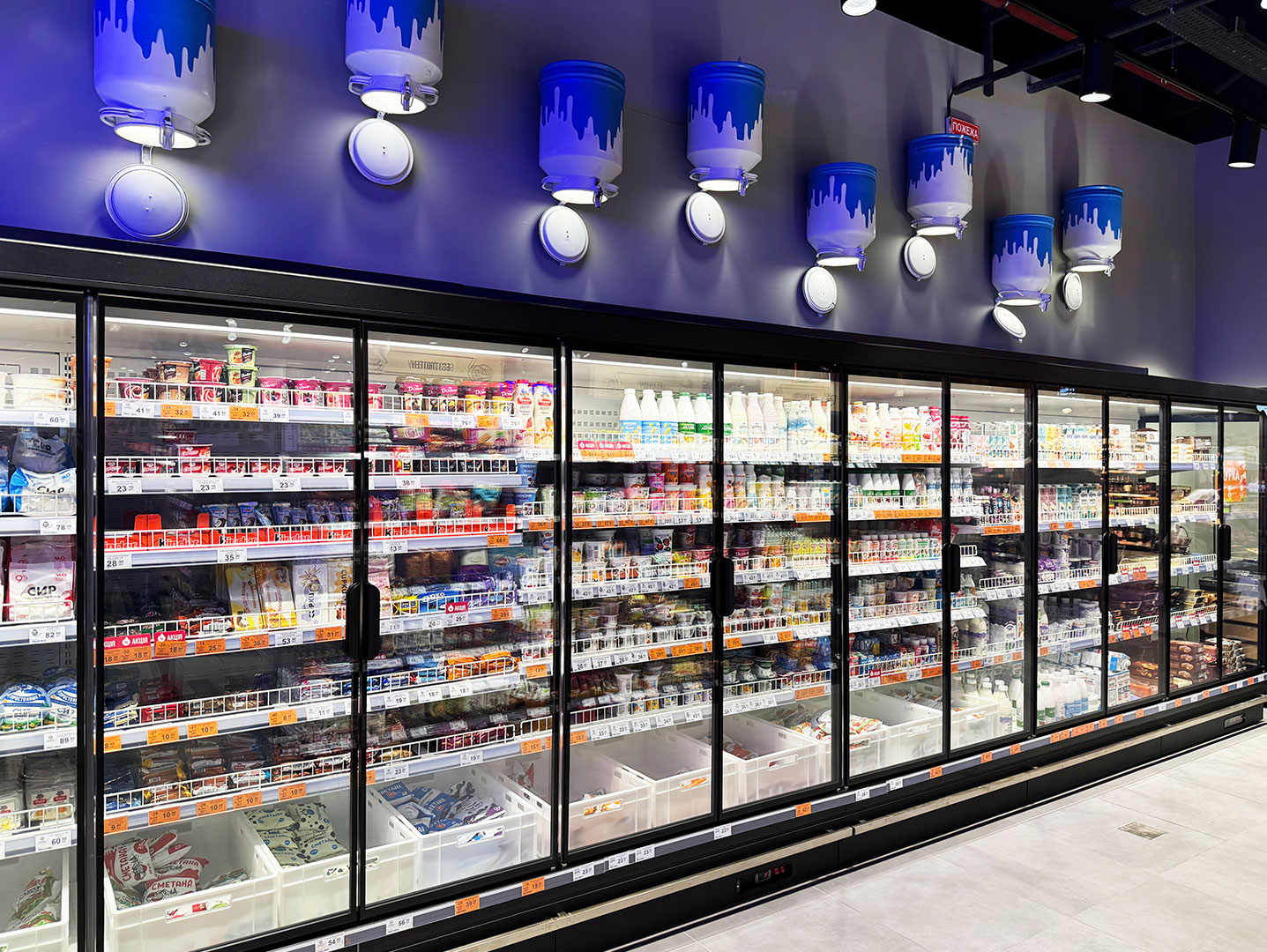 Multideck cabinets Louisiana MV 105 MT D 210-DLM, Varus supermarket, Ukraine Multideck cabinets Louisiana MV 105 MT D 210-DLM, Varus supermarket, Ukraine