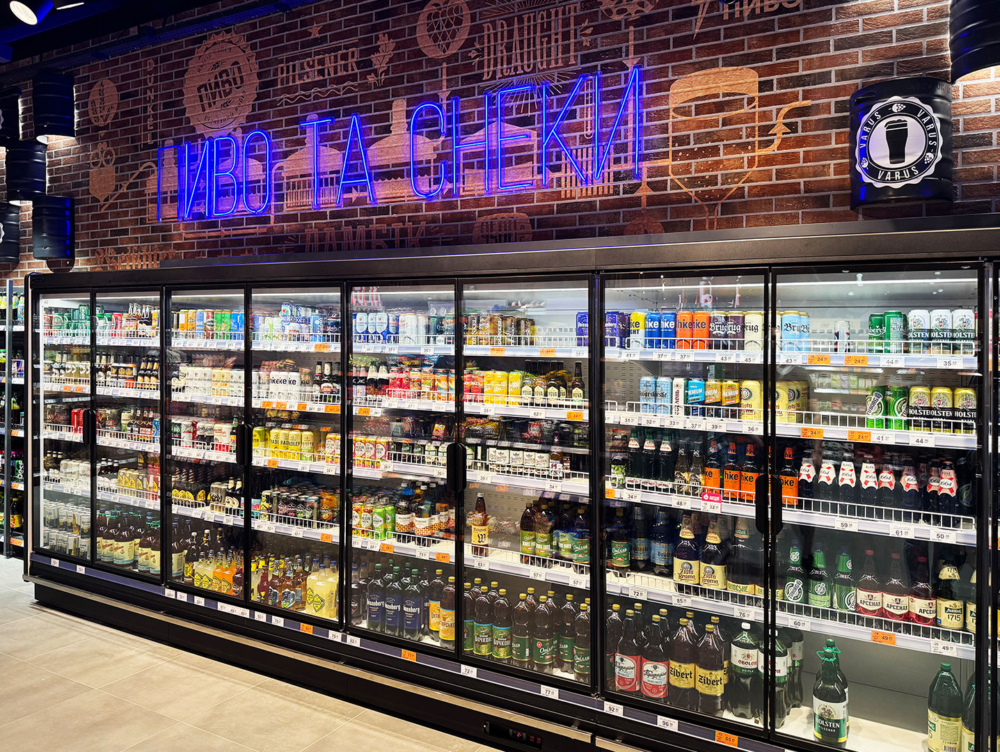 Multideck cabinets Louisiana MV 105 MT D 210-DLM, Varus supermarket, Ukraine Multideck cabinets Louisiana MV 105 MT D 210-DLM, Varus supermarket, Ukraine