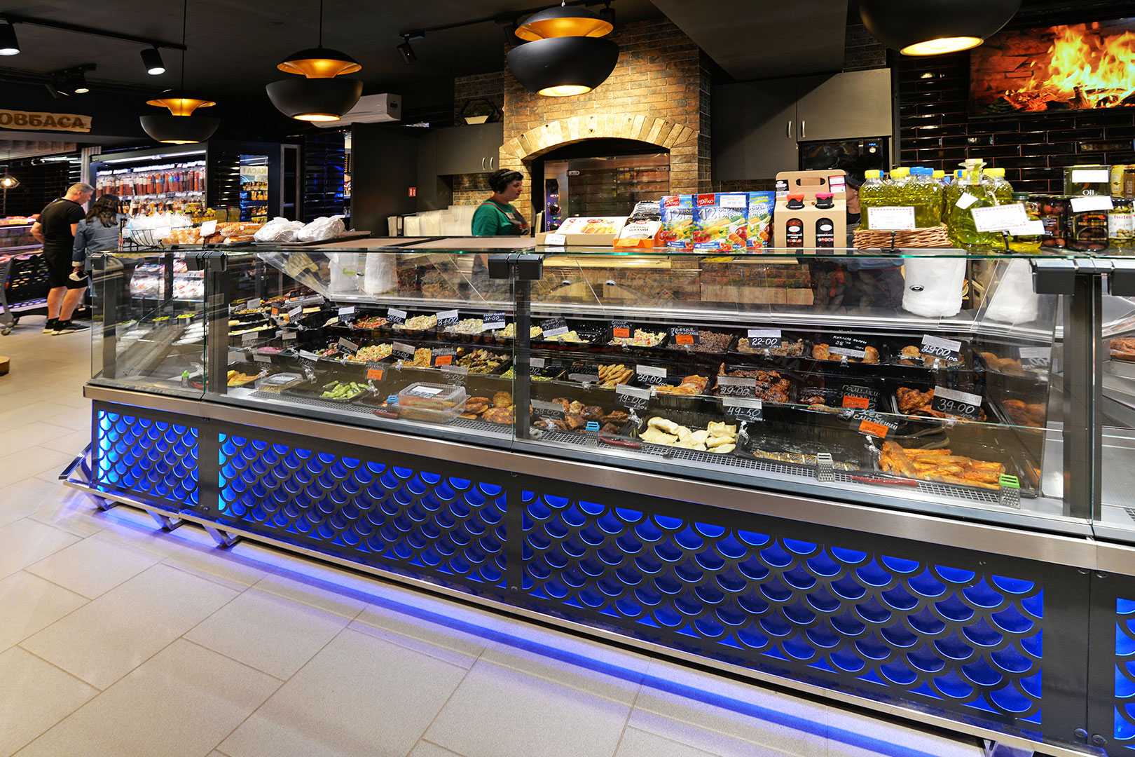 Refrigerated counters Missouri MC 120 deli PS 130-DBM, Food House supermarket, Ukraine Refrigerated counters Missouri MC 120 deli PS 130-DBM, Food House supermarket, Ukraine