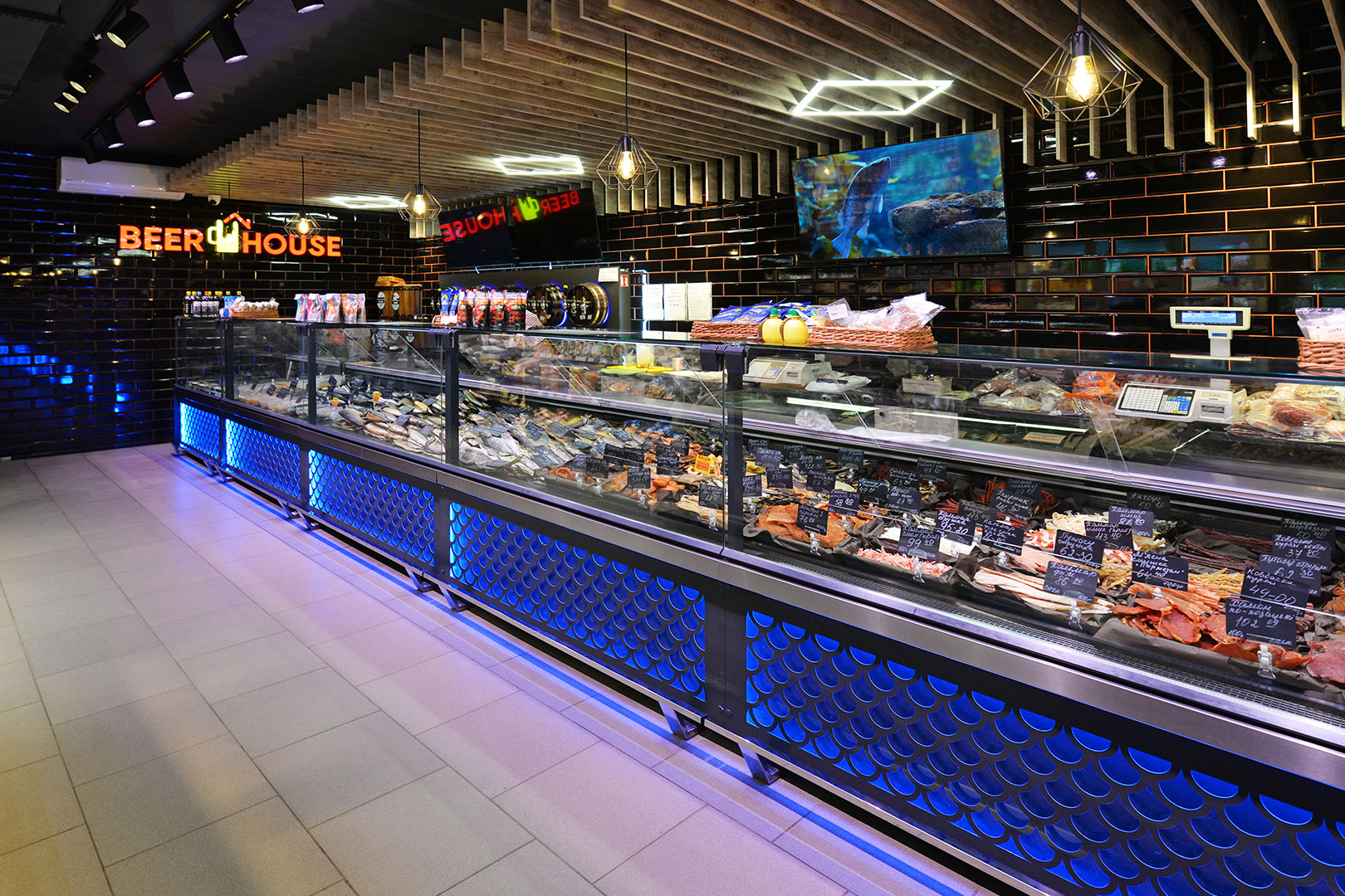 Refrigerated counters Missouri MC 120 deli PS 130-DBM, Food House supermarket, Ukraine Refrigerated counters Missouri MC 120 deli PS 130-DBM, Food House supermarket, Ukraine