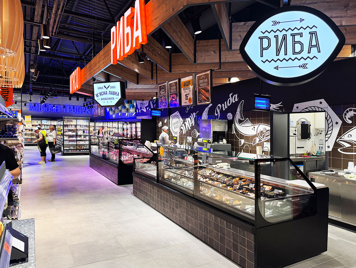 Refrigerated counters Missouri cold diamond MC 126 deli PS 130-DBM, Varus supermarket, Ukraine Refrigerated counters Missouri cold diamond MC 126 deli PS 130-DBM, Varus supermarket, Ukraine