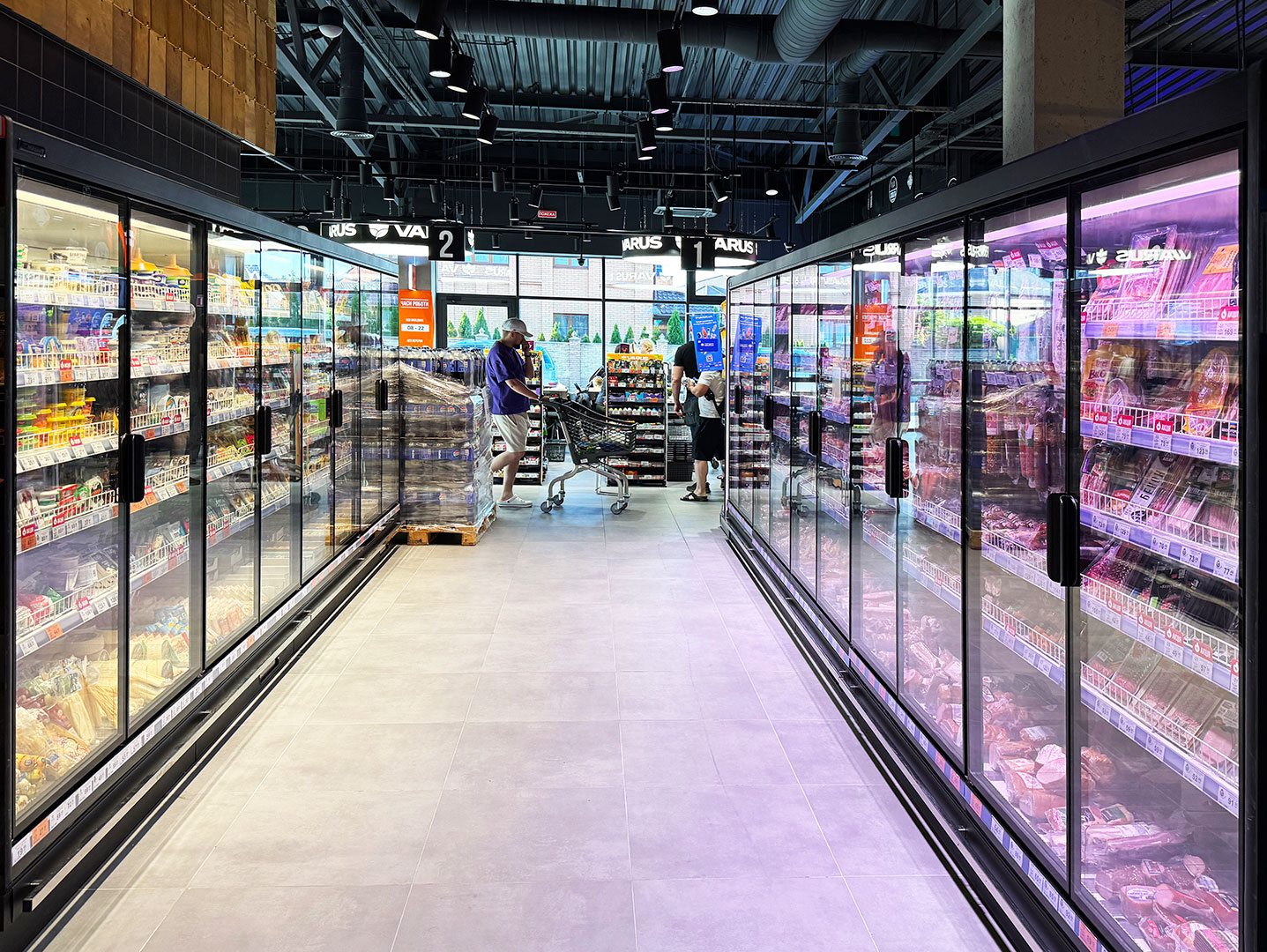 Multideck cabinets Louisiana MV 105 MT D 210-DLM, Varus supermarket, Ukraine Multideck cabinets Louisiana MV 105 MT D 210-DLM, Varus supermarket, Ukraine