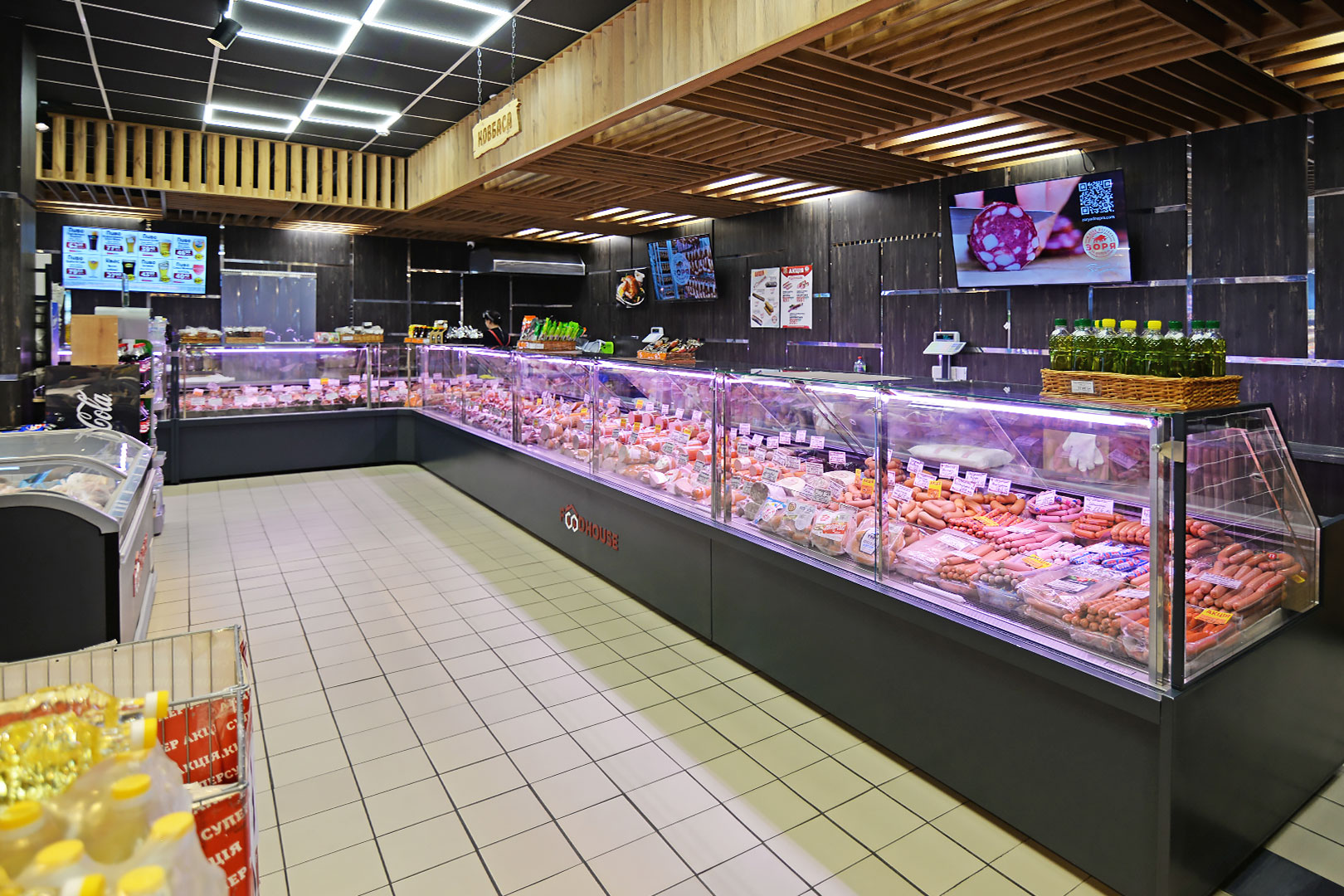Refrigerated counters Missouri MC 120 deli PP 130-DBM, Food House convenience store, Ukraine Refrigerated counters Missouri MC 120 deli PP 130-DBM, Food House convenience store, Ukraine
