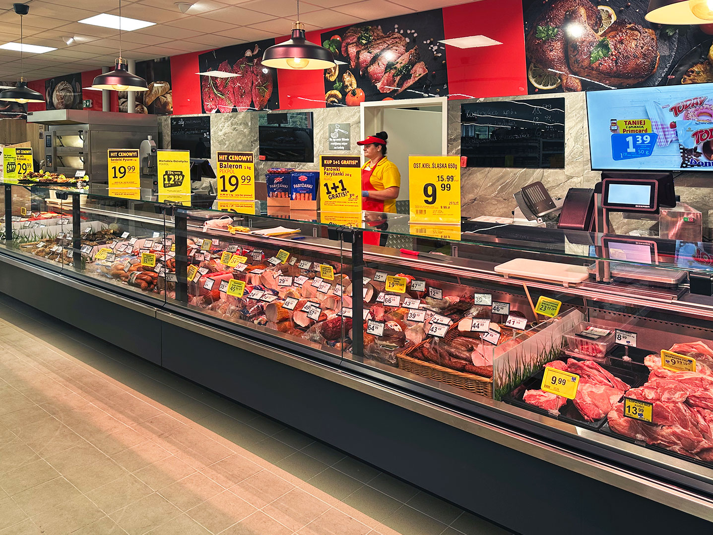 Refrigerated counters Мissouri cold diamond MC 116 deli PS 121-DLM, supermarket Prim, Poland Refrigerated counters Мissouri cold diamond MC 116 deli PS 121-DLM, supermarket Prim, Poland