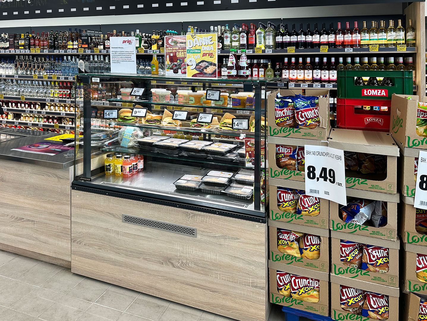 Confectionery counter Dakota AC 085 patisserie PS 150-DLA, supermarket Prim, Poland Confectionery counter Dakota AC 085 patisserie PS 150-DLA, supermarket Prim, Poland