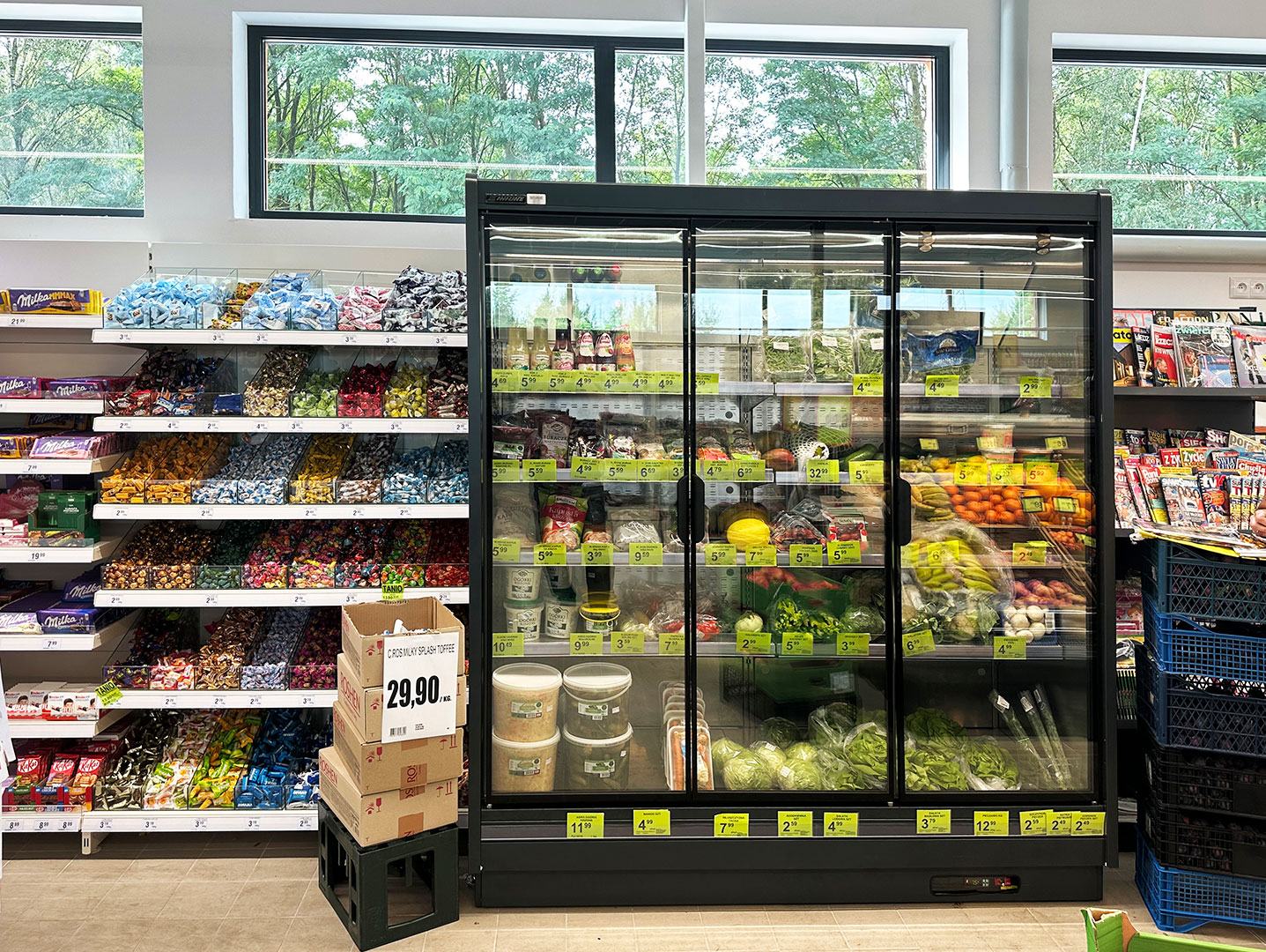 Multideck cabinet Louisiana MV 095 MT D 225-DLM, supermarket Prim, Poland Multideck cabinet Louisiana MV 095 MT D 225-DLM, supermarket Prim, Poland