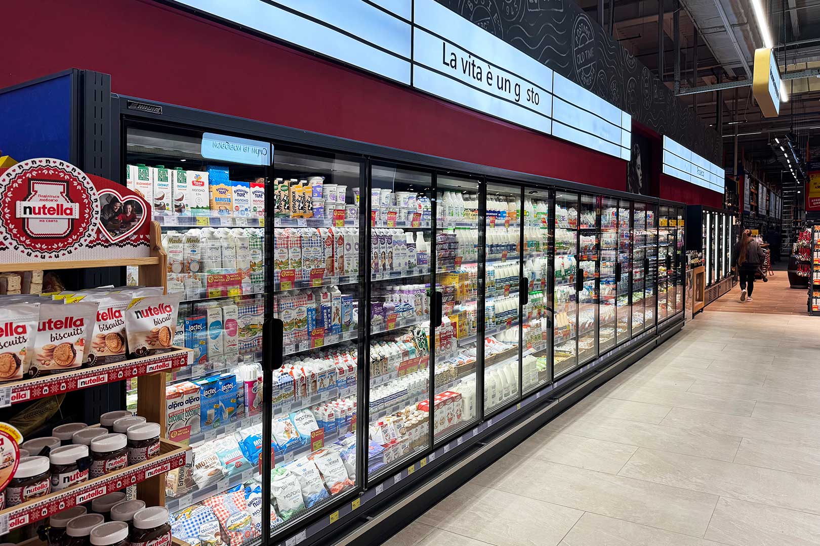 Refrigerated multideck cabinets Indiana 3 MV 090 MT D 205-DLM, Food Market supermarket, Ukraine Refrigerated multideck cabinets Indiana 3 MV 090 MT D 205-DLM, Food Market supermarket, Ukraine