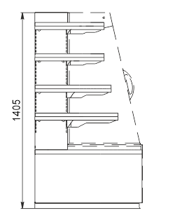 Semi-vertical cabinets Indiana eco cube NSV 070 O 140-ES-90-left angular elements