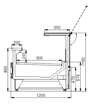 Refrigerated counters Missouri 2 MC 120 deli PS 115-DBA