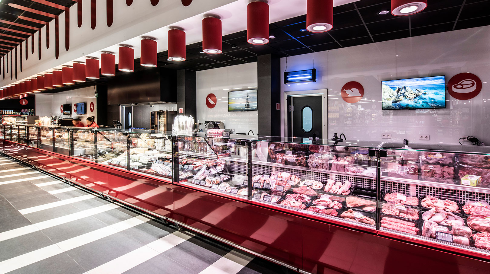 Refrigerated counters Missouri MC 120 deli PS 130-DBM, Missouri MC 120 sushi/pizza PS 130-DBM, Bogat-Beden supermarket, Bulgaria Refrigerated counters Missouri MC 120 deli PS 130-DBM, Missouri MC 120 sushi/pizza PS 130-DBM, Bogat-Beden supermarket, Bulgaria