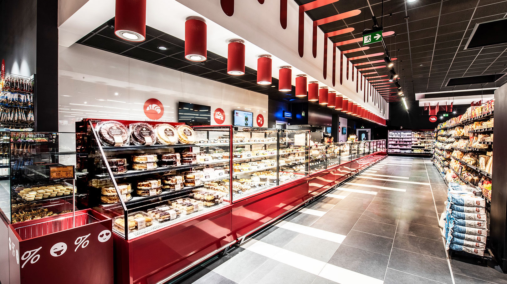 Refrigerated counters Мissouri MC 120 cascade self 160-DLM, Missouri MC 120 deli PS 130-DBM, Missouri MC 120 sushi/pizza PS 130-DBM, Bogat-Beden supermarket, Bulgaria Refrigerated counters Мissouri MC 120 cascade self 160-DLM, Missouri MC 120 deli PS 130-DBM, Missouri MC 120 sushi/pizza PS 130-DBM, Bogat-Beden supermarket, Bulgaria