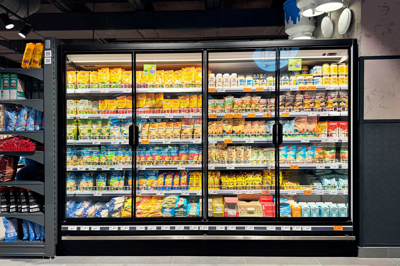 Multideck cabinets Indiana MV 090 MT D 205-DLM, Varus supermarket Multideck cabinets Indiana MV 090 MT D 205-DLM, Varus supermarket, Vinnytsia