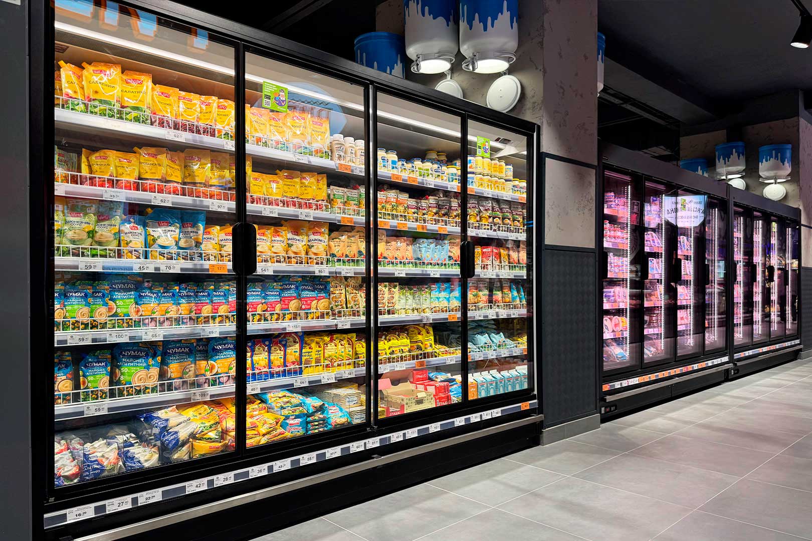 Multideck cabinets Indiana MV 090 MT D 205-DLM, Varus supermarket, Ukraine Multideck cabinets Indiana MV 090 MT D 205-DLM, Varus supermarket, Vinnytsia