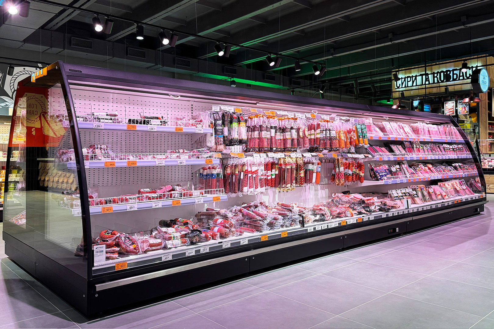 Semi-vertical cabinets Louisiana eco MSV 095 MT O 160, Varus supermarket, Ukraine Semi-vertical cabinets Louisiana eco MSV 095 MT O 160, Varus supermarket, Ukraine