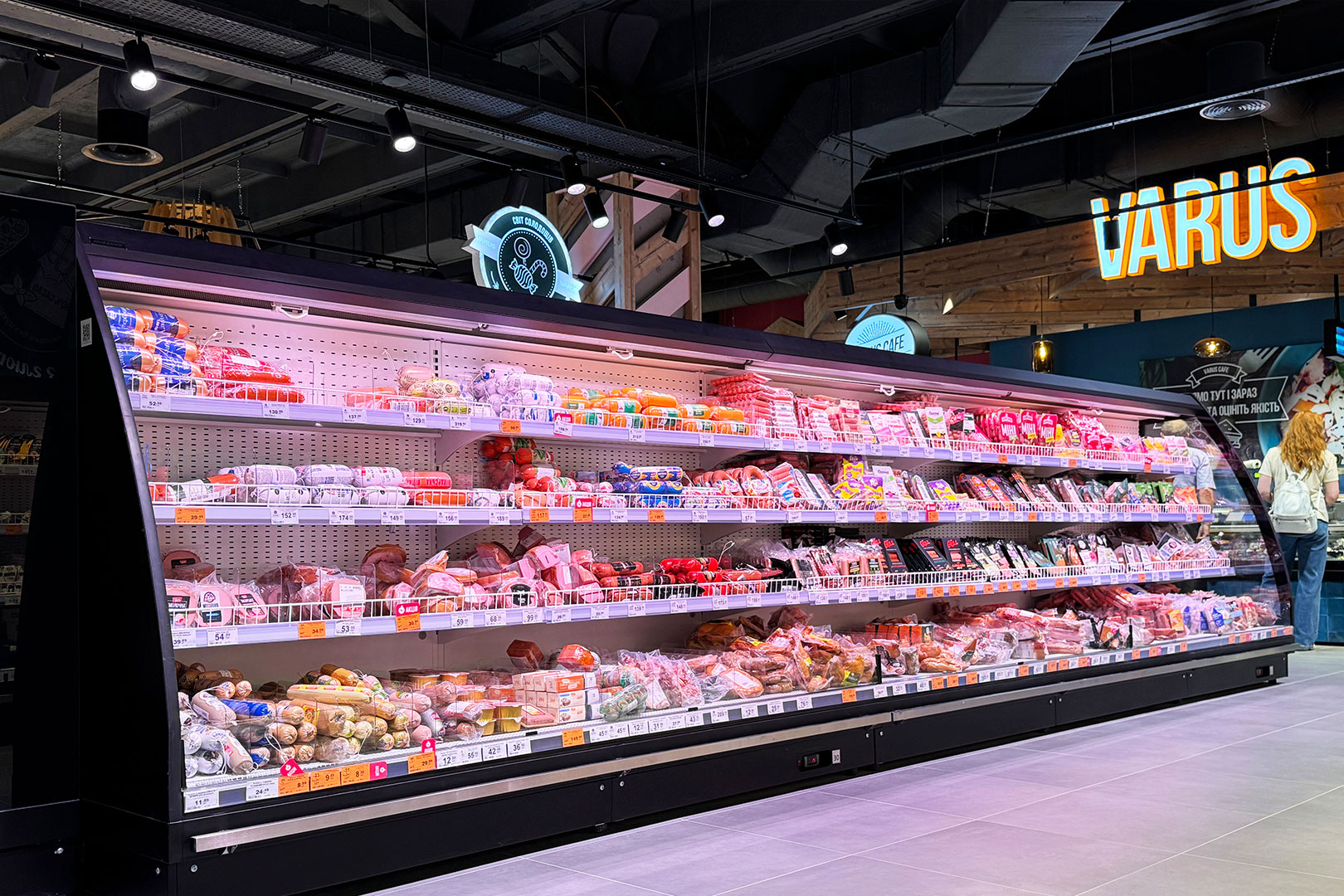 Semi-vertical cabinets Louisiana eco MSV 095 MT O 160, Varus supermarket, Ukraine Semi-vertical cabinets Louisiana eco MSV 095 MT O 160, Varus supermarket, Ukraine