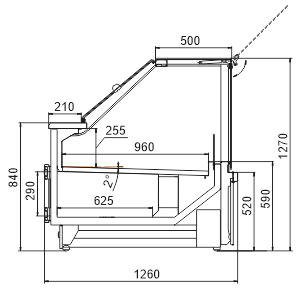 Counters Missouri cold diamond АC 126 deli PS 130-DBA Counters Missouri cold diamond АC 126 deli PS 130-DBA